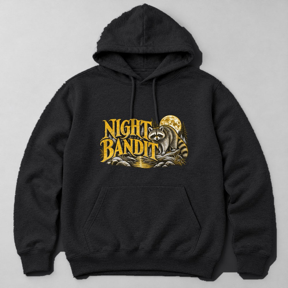 Night Bandit Hoodie in Black