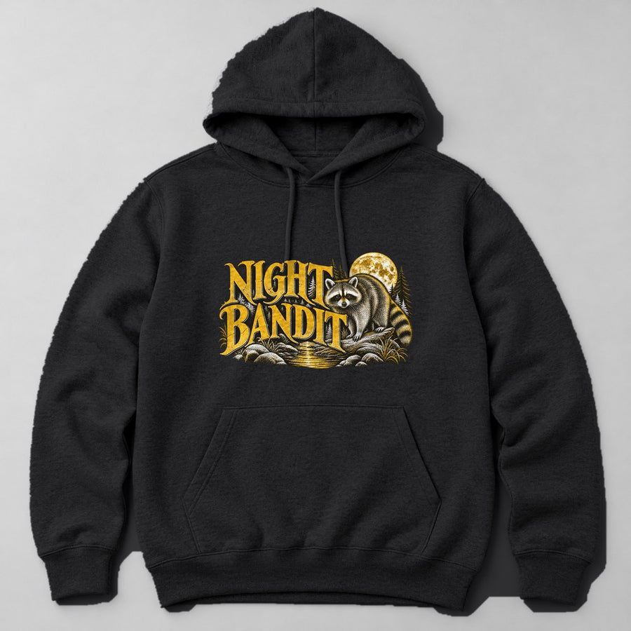 Night Bandit Hoodie in Black