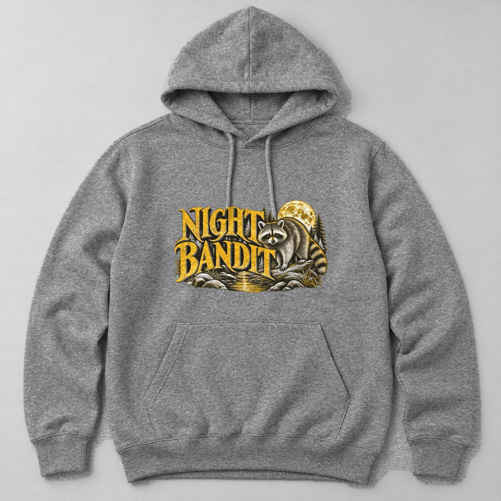 Night Bandit Hoodie in Heather Grey