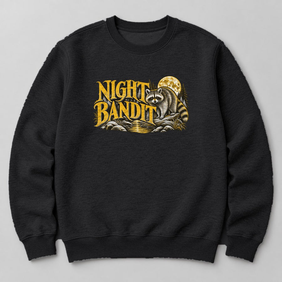 Night Bandit Sweatshirt in Black