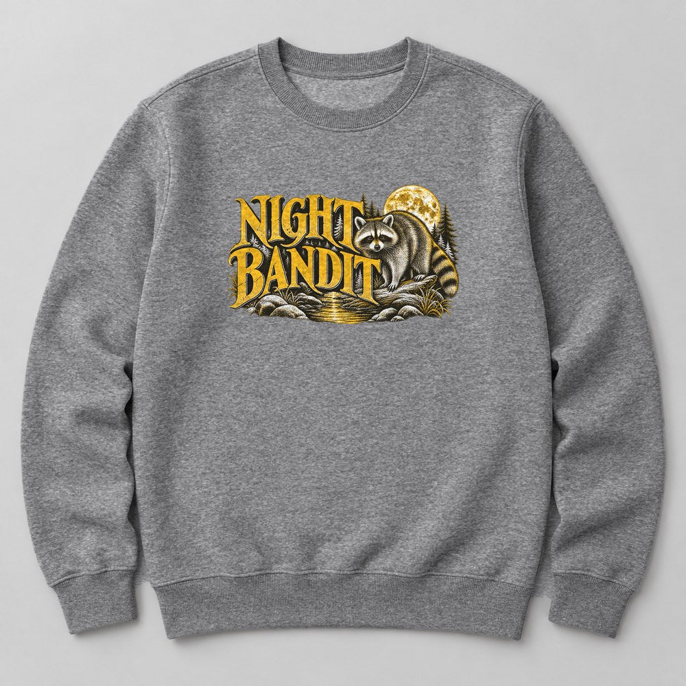 Night Bandit Sweatshirt in Heather Grey