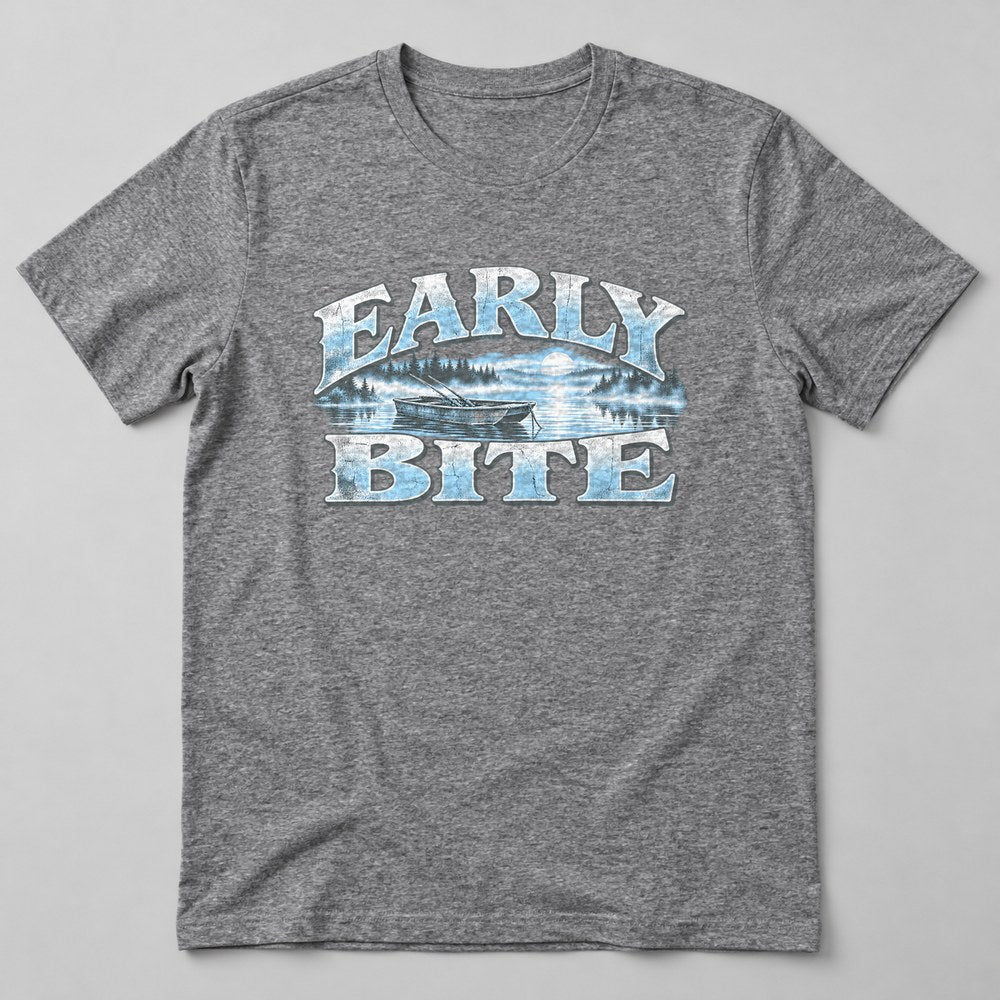 Early Bite T-Shirt in Heather Grey