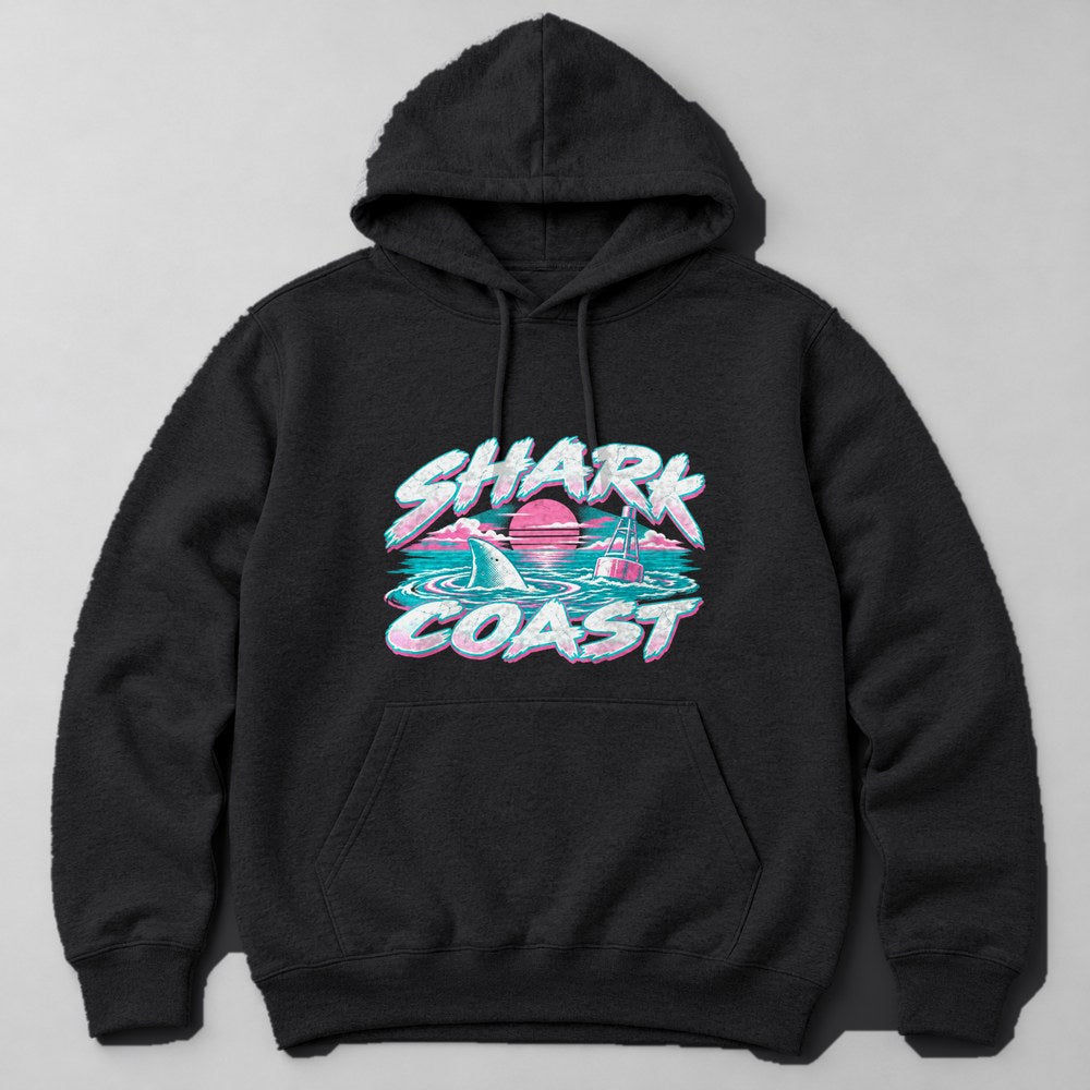 Shark Coast Hoodie in Black