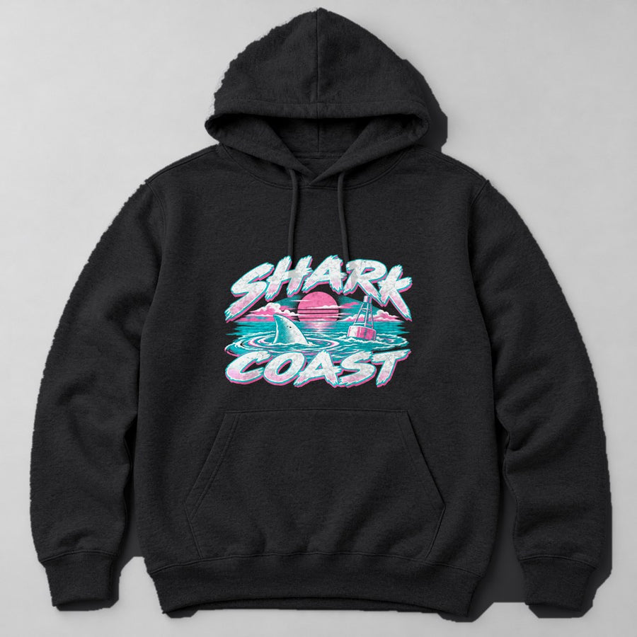 Shark Coast Hoodie in Black