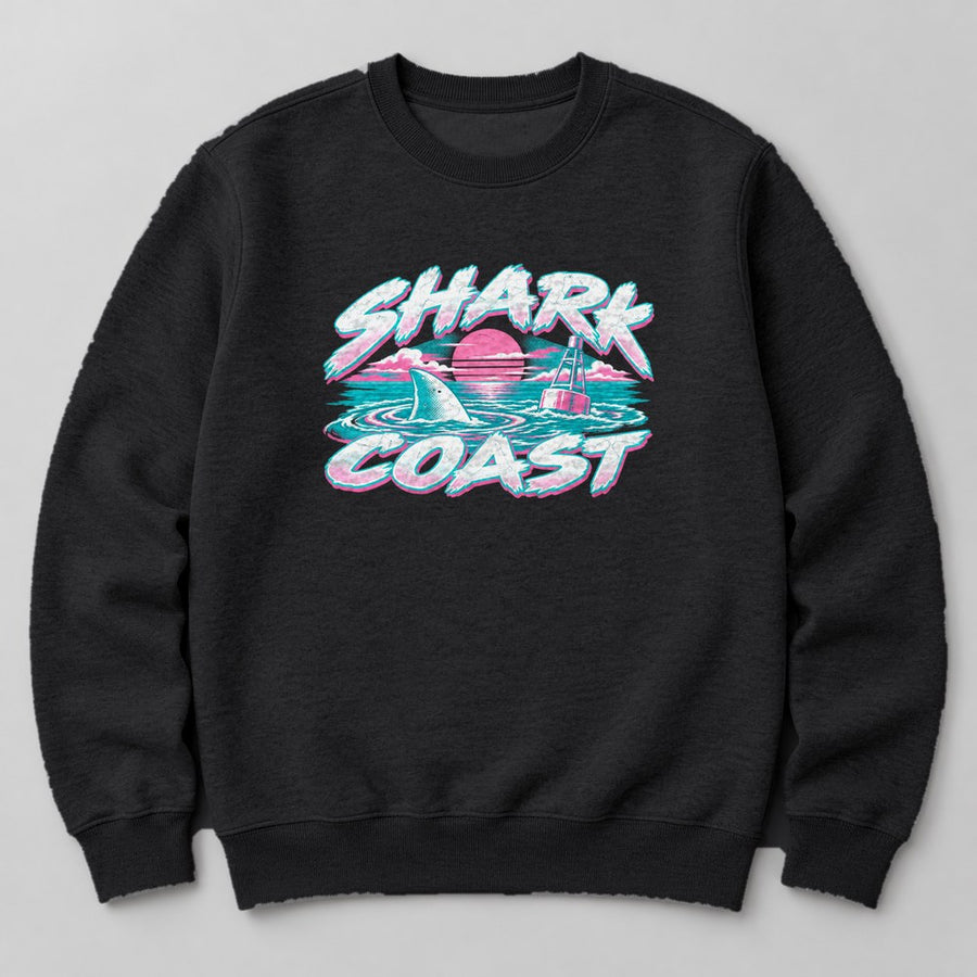 Shark Coast Sweatshirt in Black
