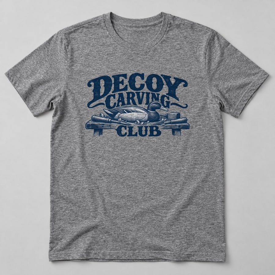 Decoy Carving Club T-Shirt in Heather Grey
