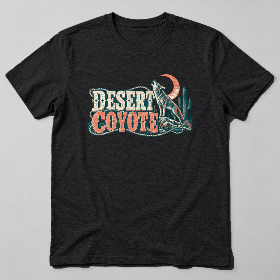 Desert Coyote T-Shirt in Black