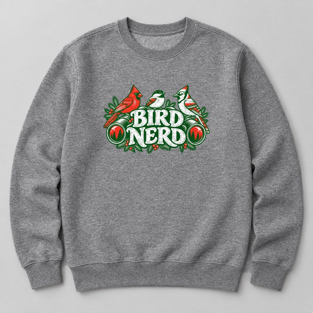 Bird Nerd Sweatshirt in Heather Grey