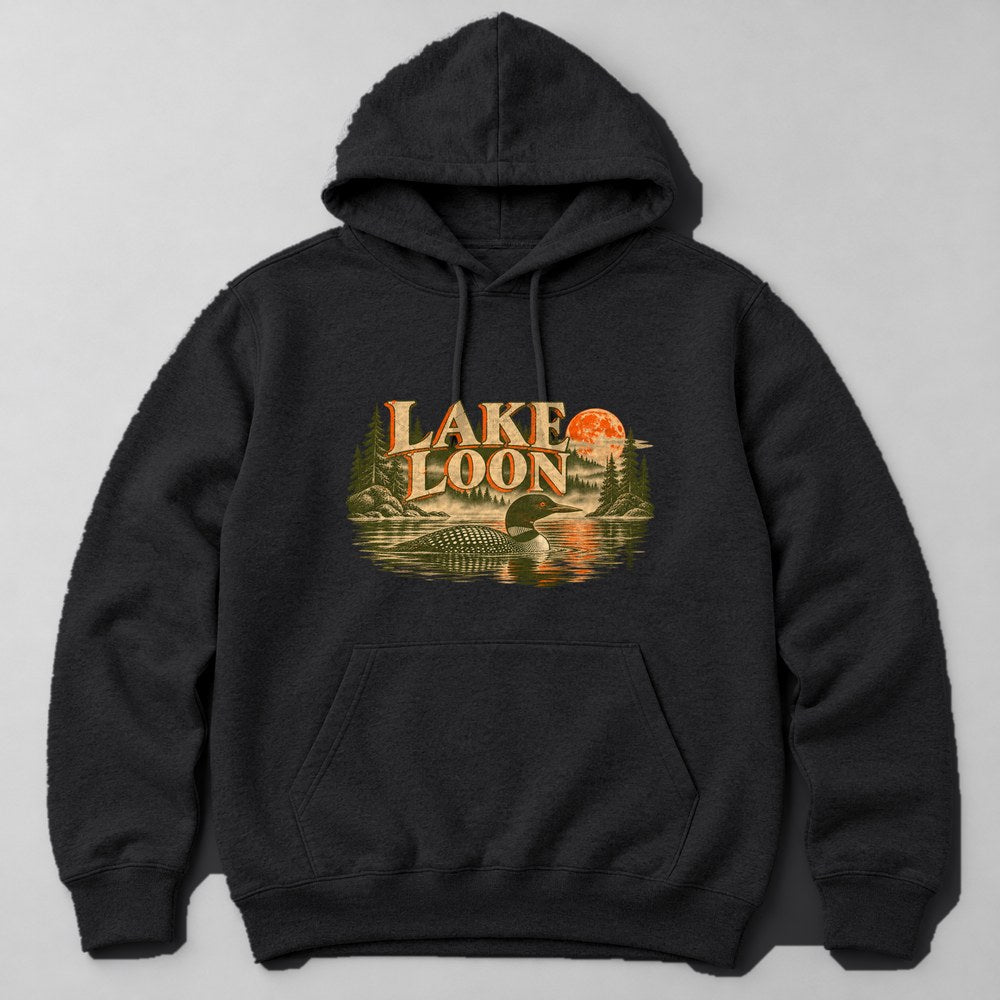 Lake Loon Hoodie in Black