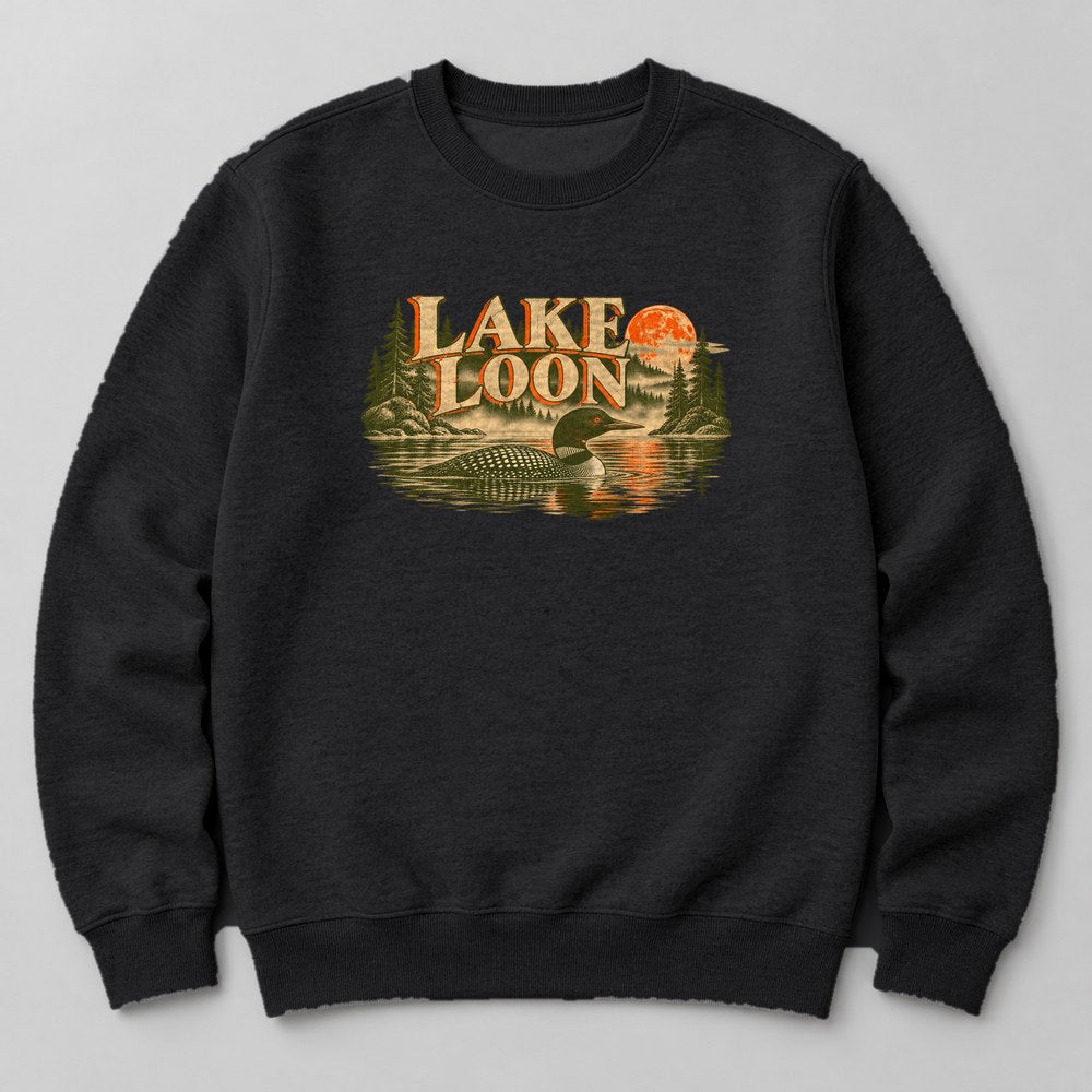Lake Loon Sweatshirt in Black