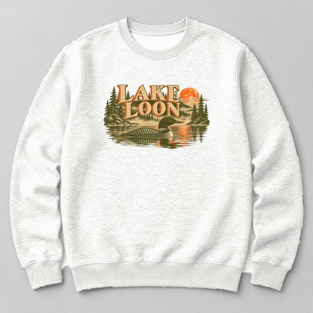 Lake Loon Sweatshirt in White