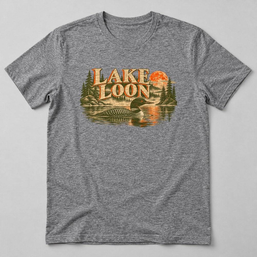 Lake Loon T-Shirt in Heather Grey