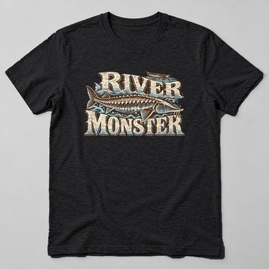 River Monster T-Shirt in Black