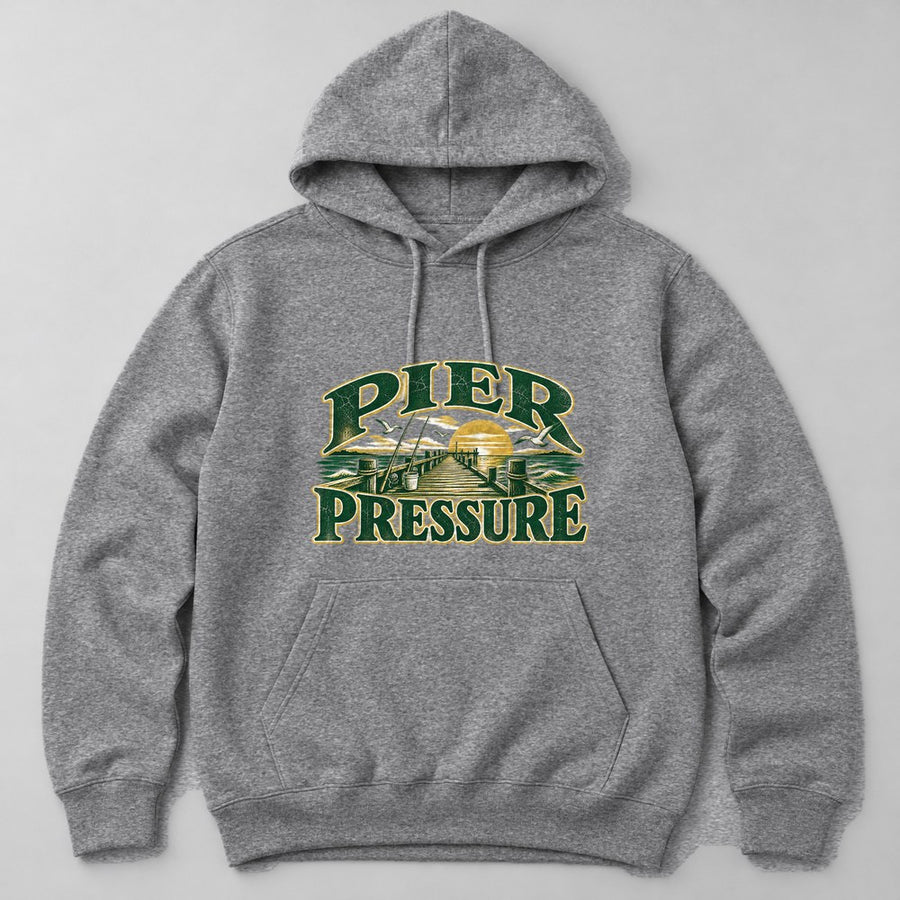 Pier Pressure Hoodie in Heather Grey