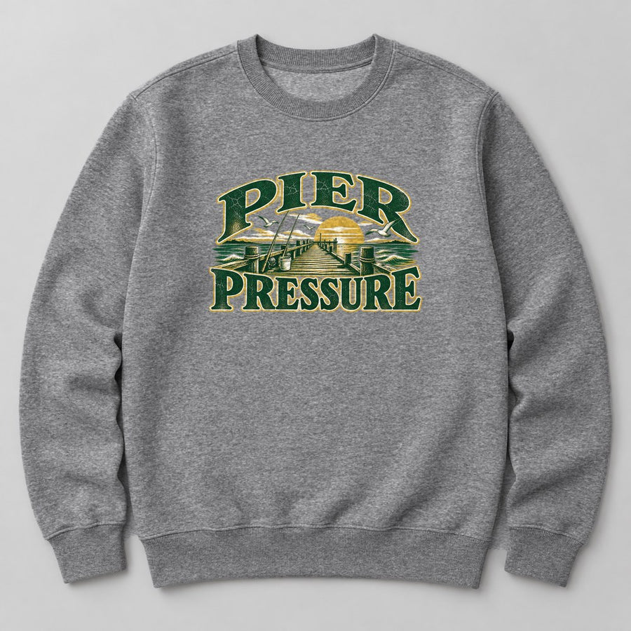 Pier Pressure Sweatshirt in Heather Grey