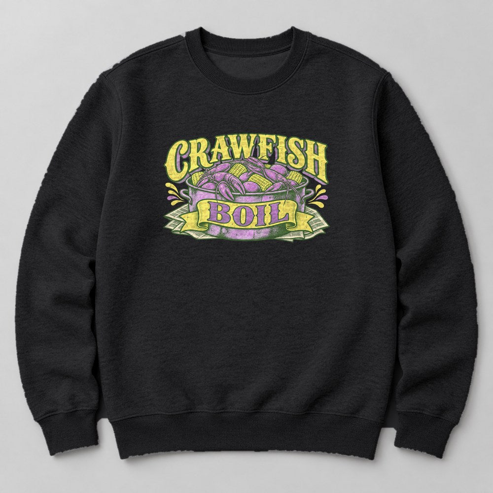 Crawfish Boil Sweatshirt in Black