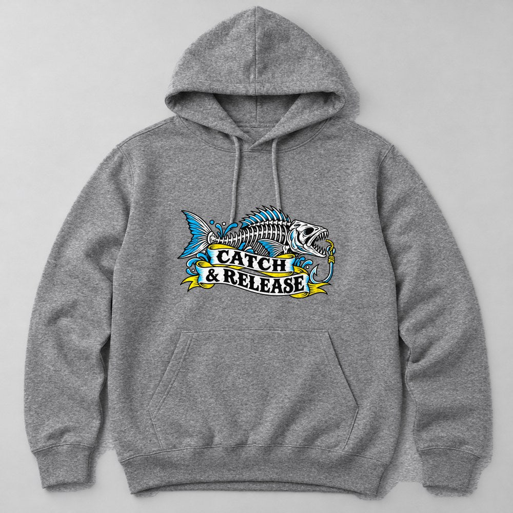 Catch & Release Hoodie in Heather Grey