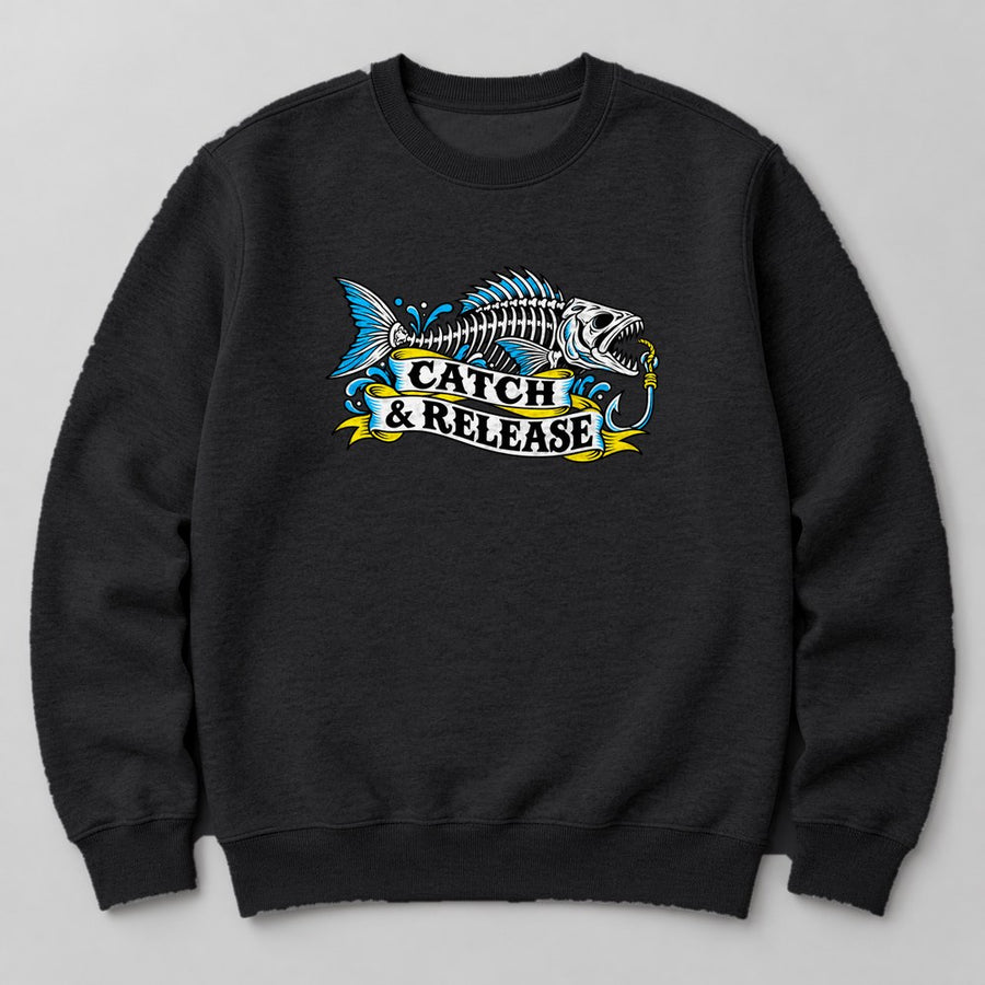 Catch & Release Sweatshirt in Black
