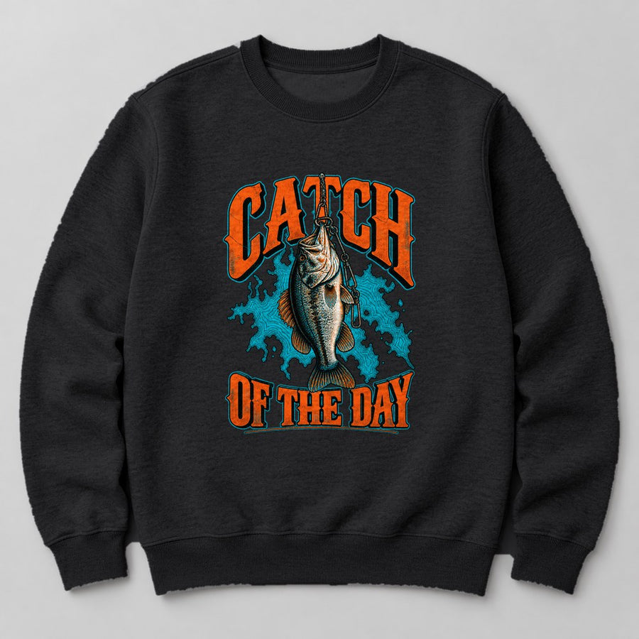 Catch of the Day Sweatshirt in Black