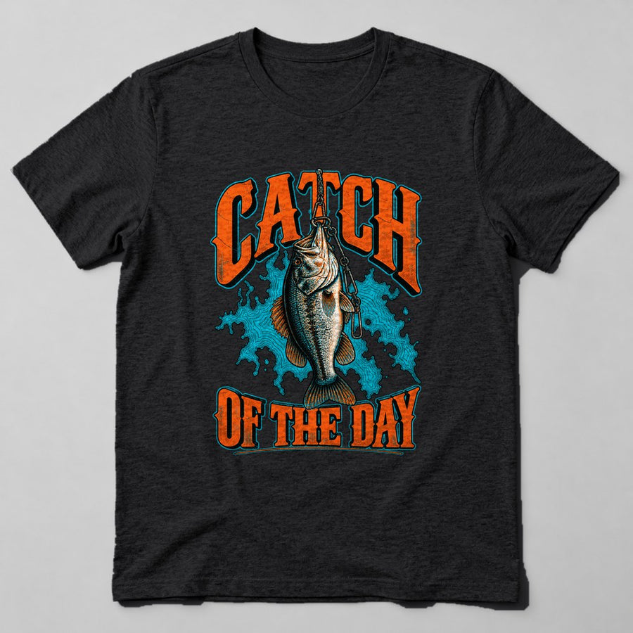 Catch of the Day T-Shirt in Black