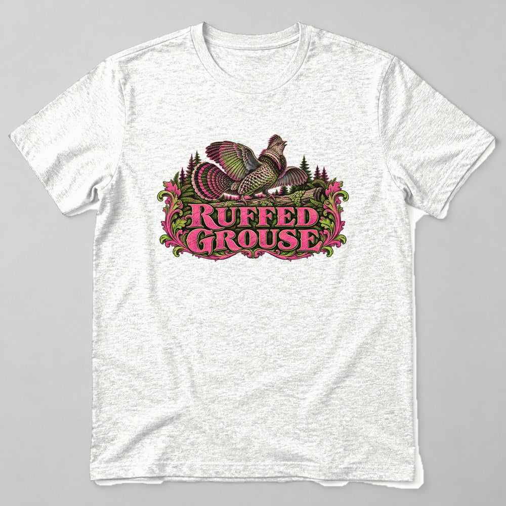 Ruffed Grouse T-Shirt in White