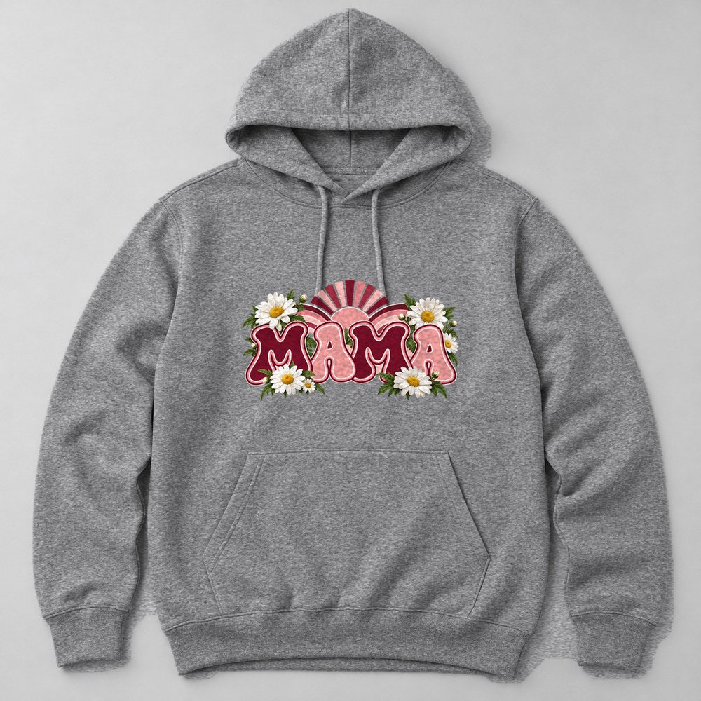 Mama Hoodie in Heather Grey