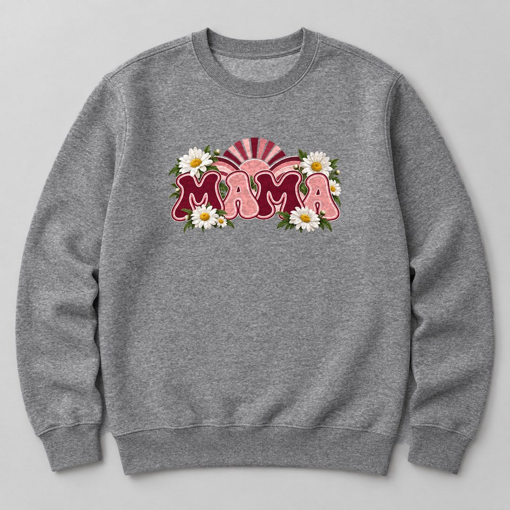 Mama Sweatshirt in Heather Grey