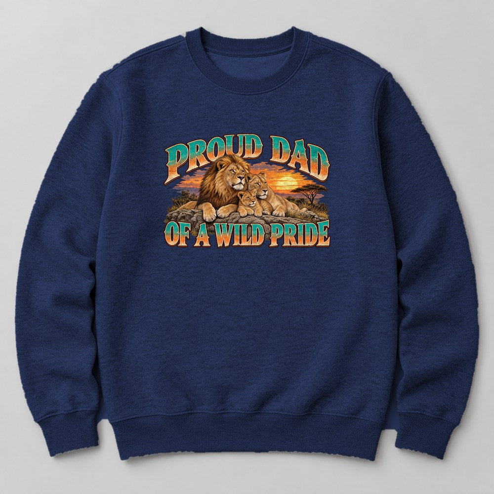 Proud Dad of a Wild Pride Sweatshirt in Navy