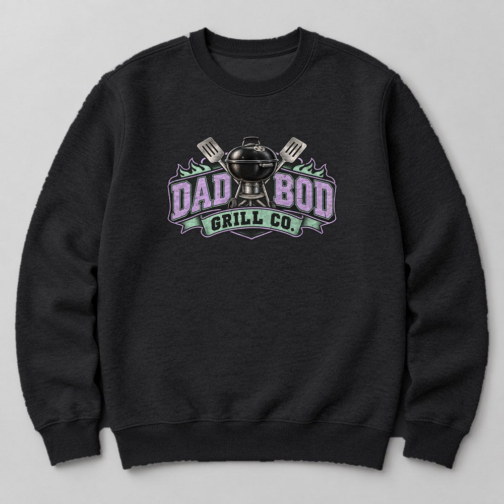Dad Bod Grill Co. Sweatshirt in Black
