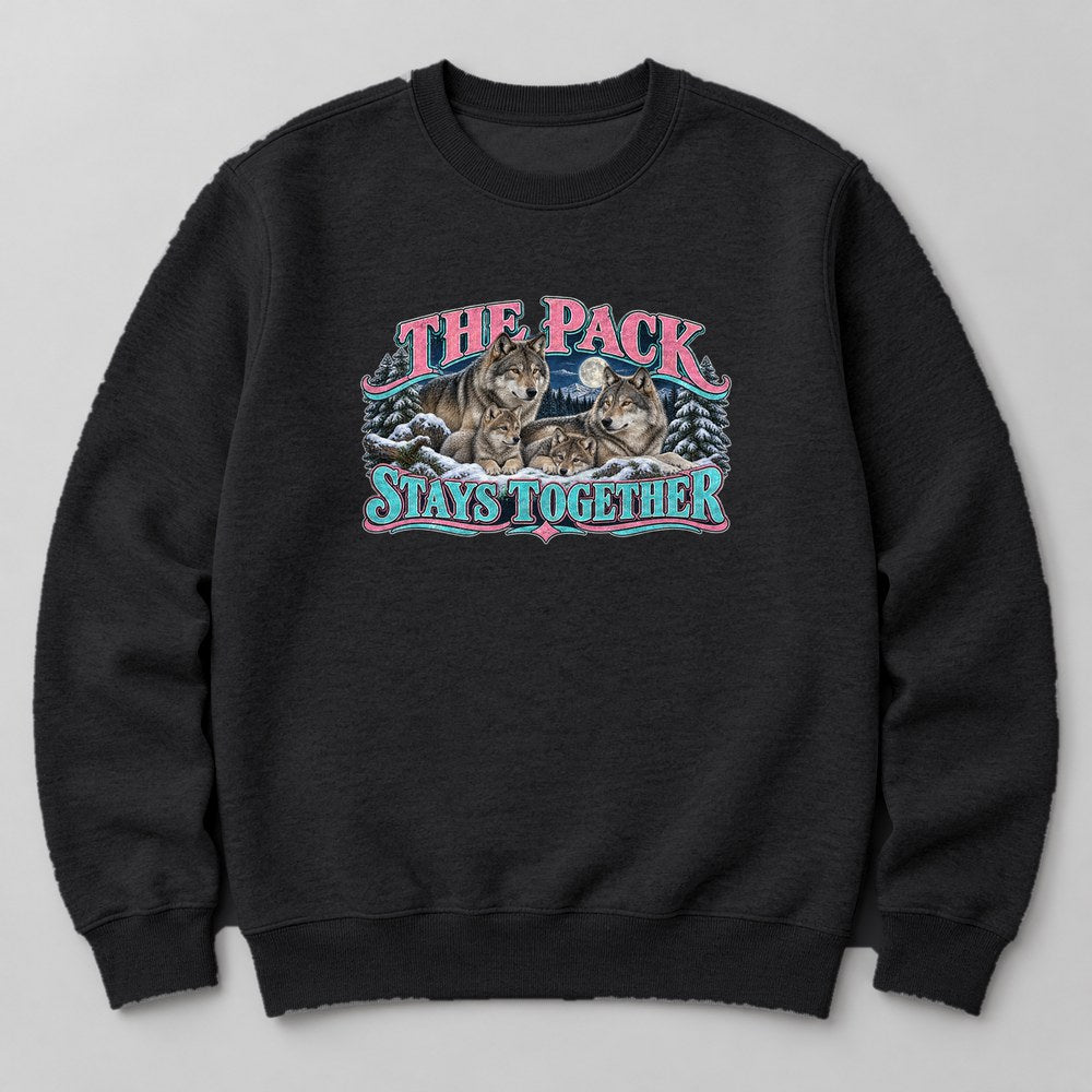 The Pack Stays Together Sweatshirt in Black