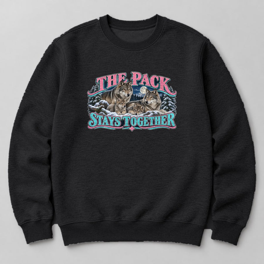 The Pack Stays Together Sweatshirt in Black