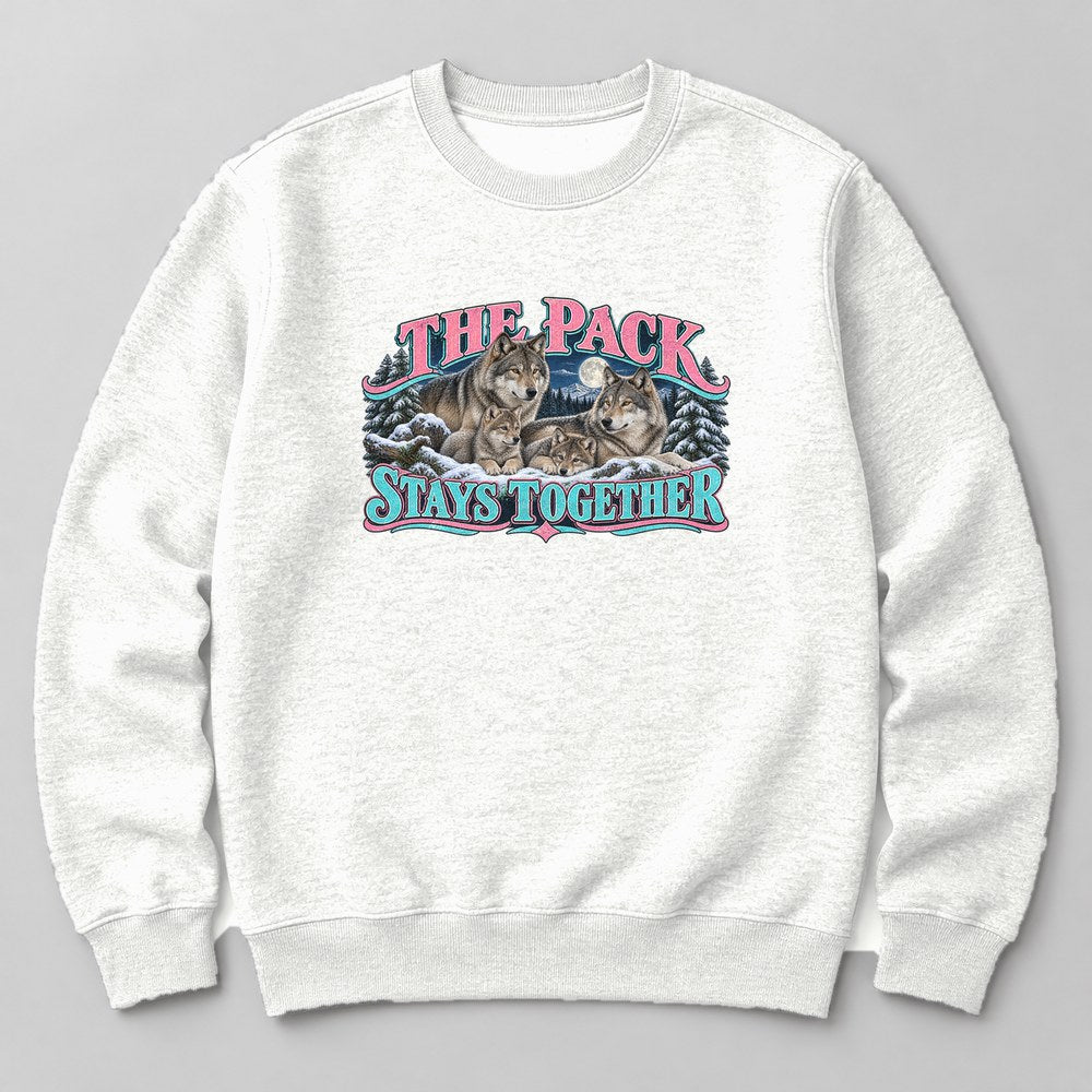 The Pack Stays Together Sweatshirt in White