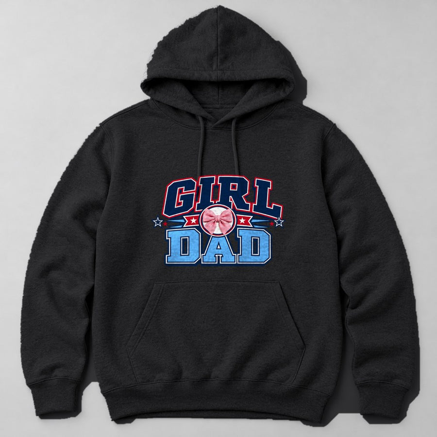 Girl Dad Hoodie in Black