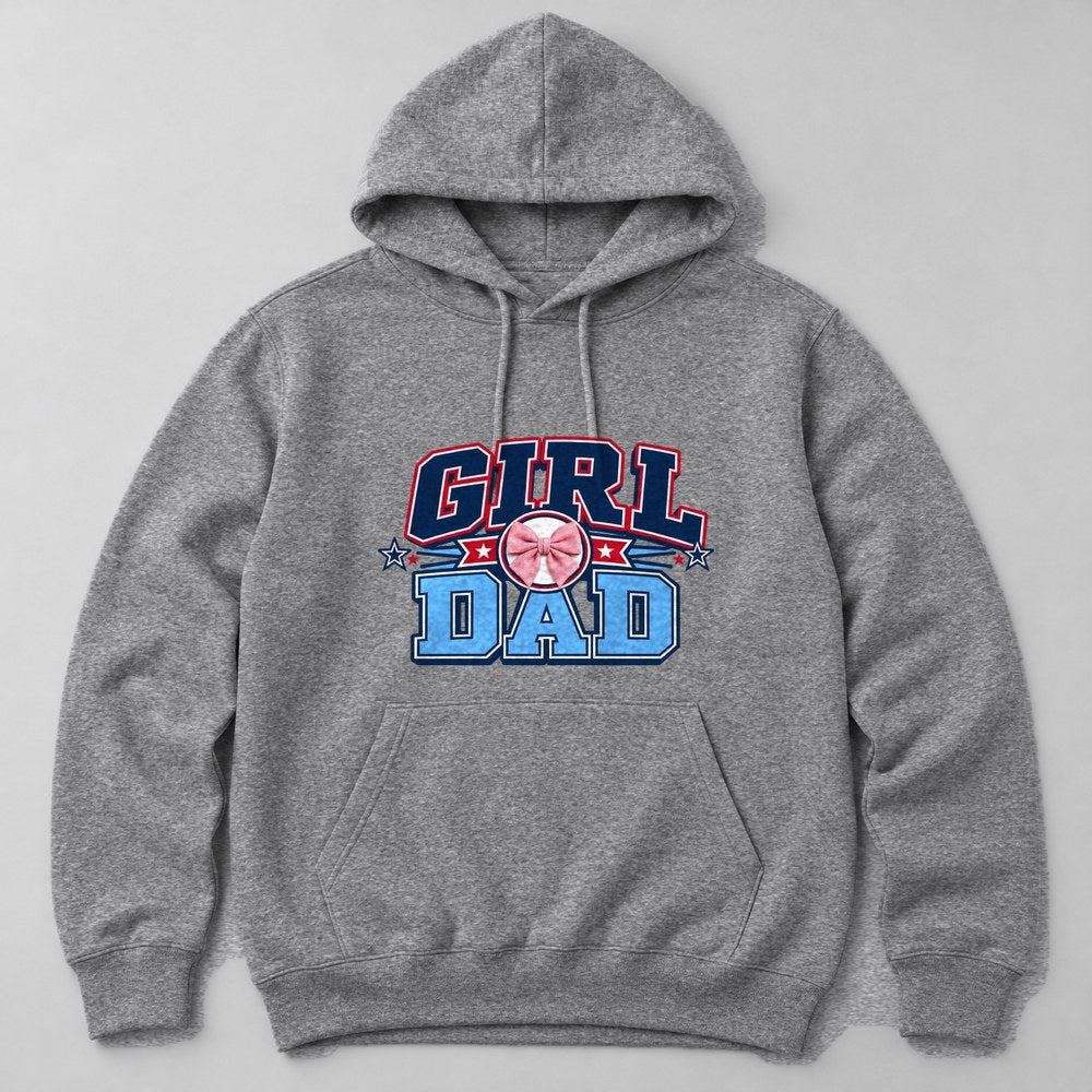 Girl Dad Hoodie in Heather Grey
