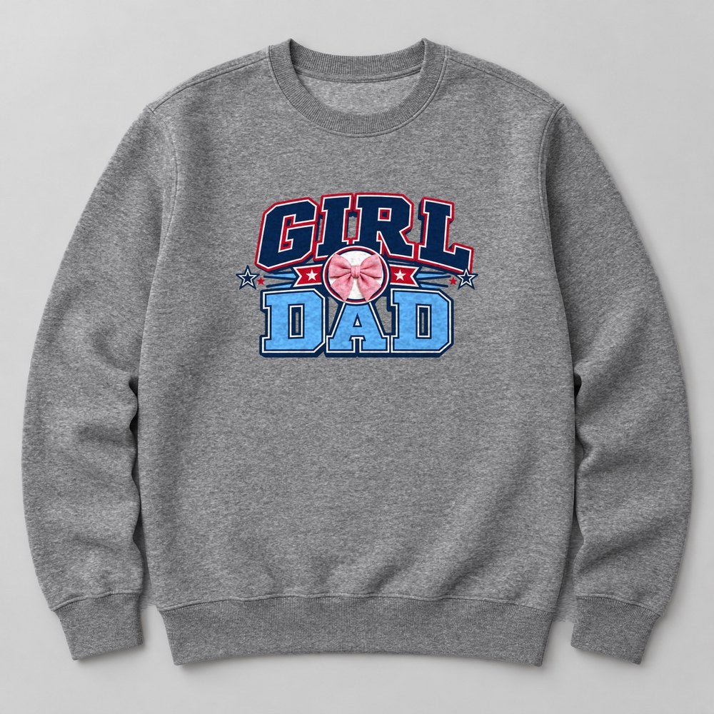 Girl Dad Sweatshirt in Heather Grey