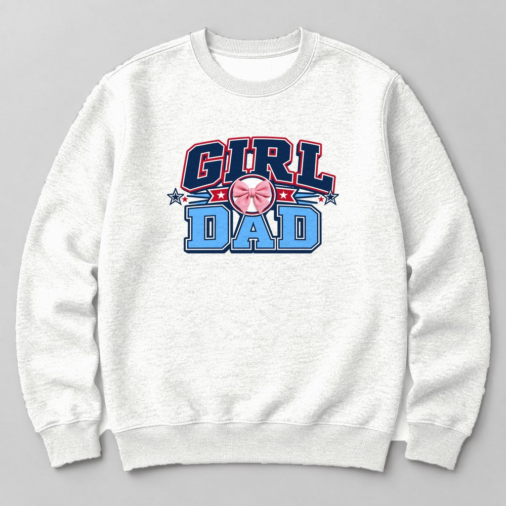Girl Dad Sweatshirt in White