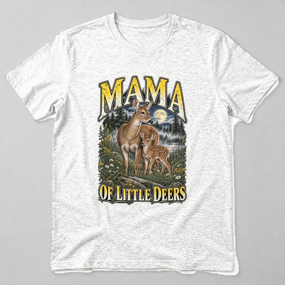 Mama of Little Deers T-Shirt in White