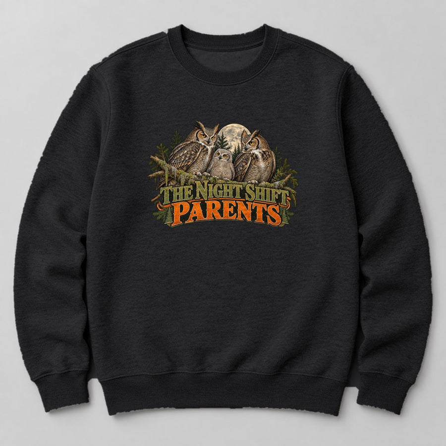 The Night Shift Parents Sweatshirt in Black