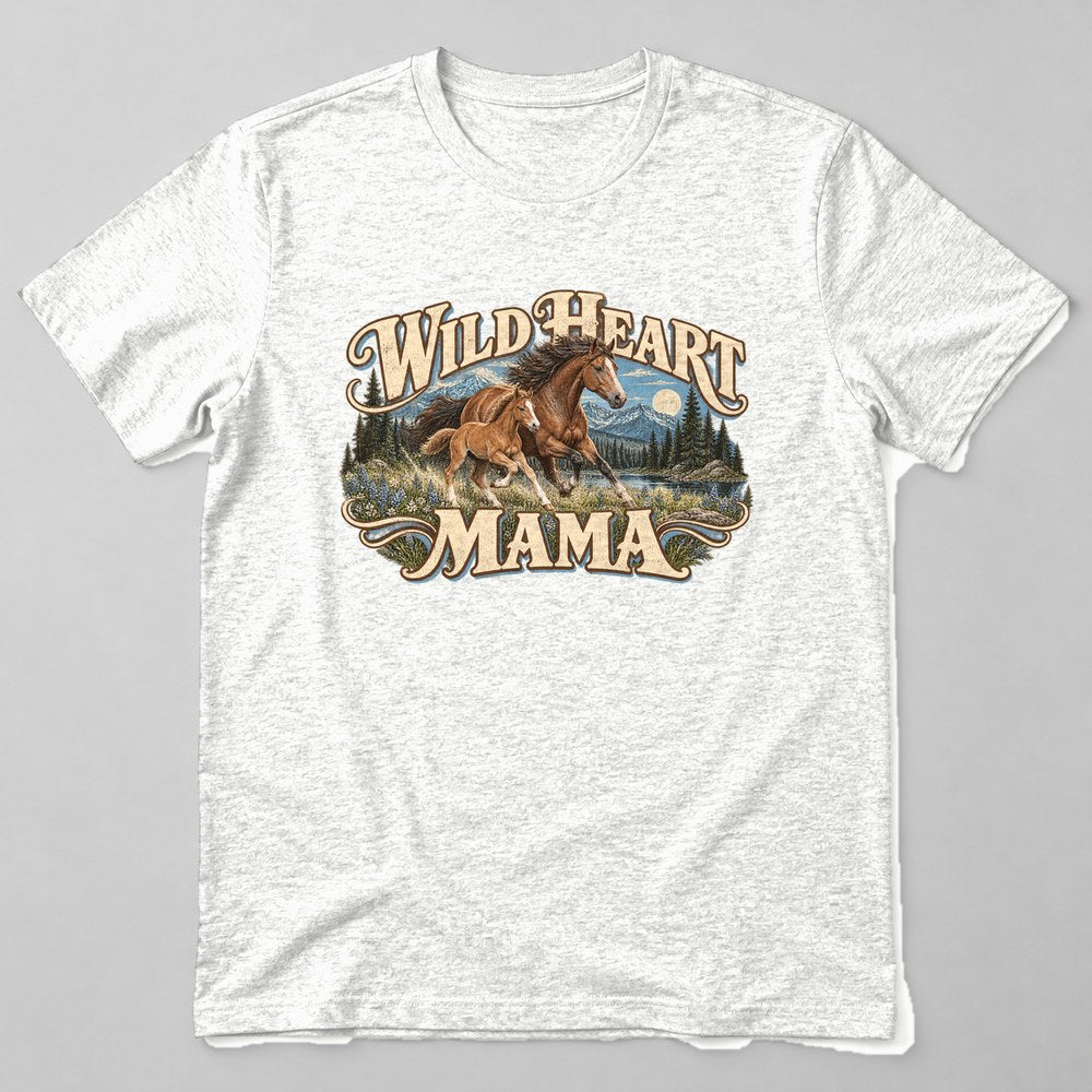 Wild Heart Mama T-Shirt in White