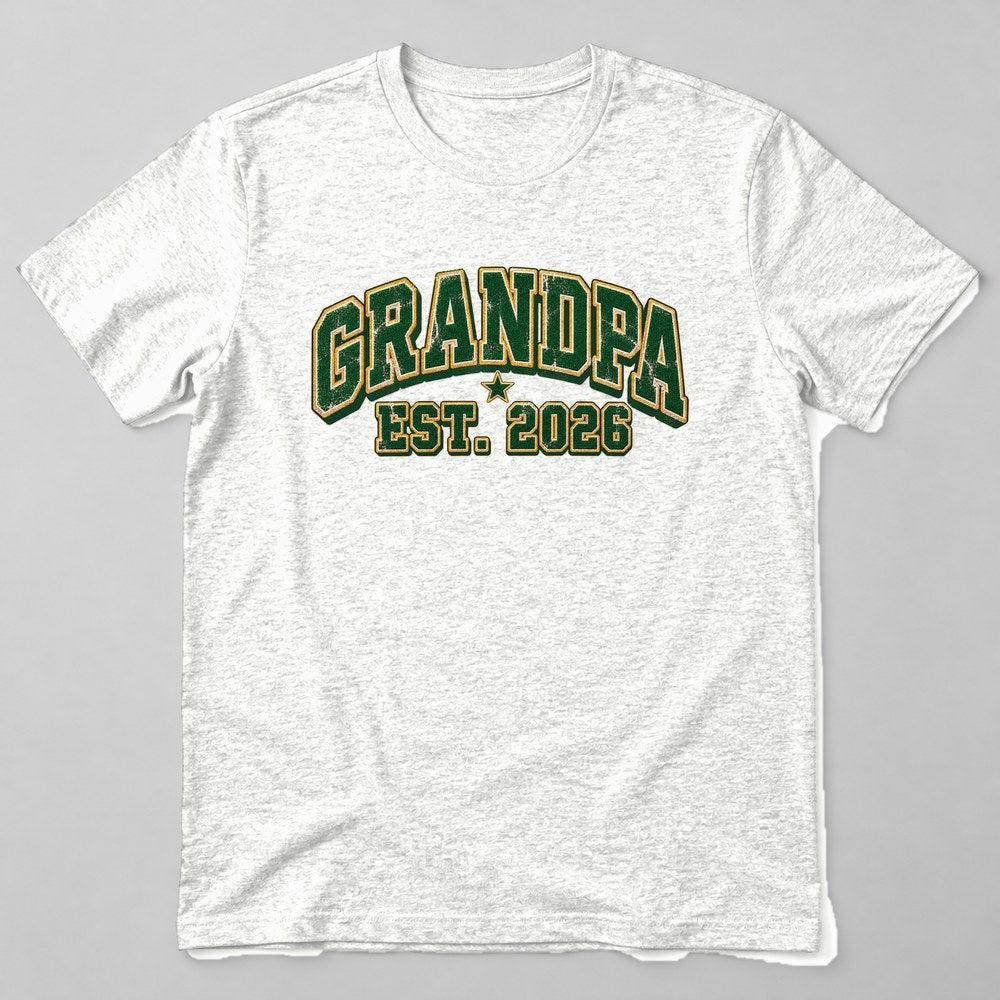 Grandpa Est. 2026 T-Shirt in White