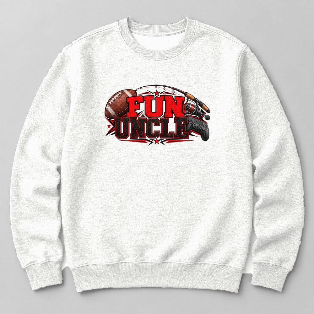 Fun Uncle Sweatshirt in White