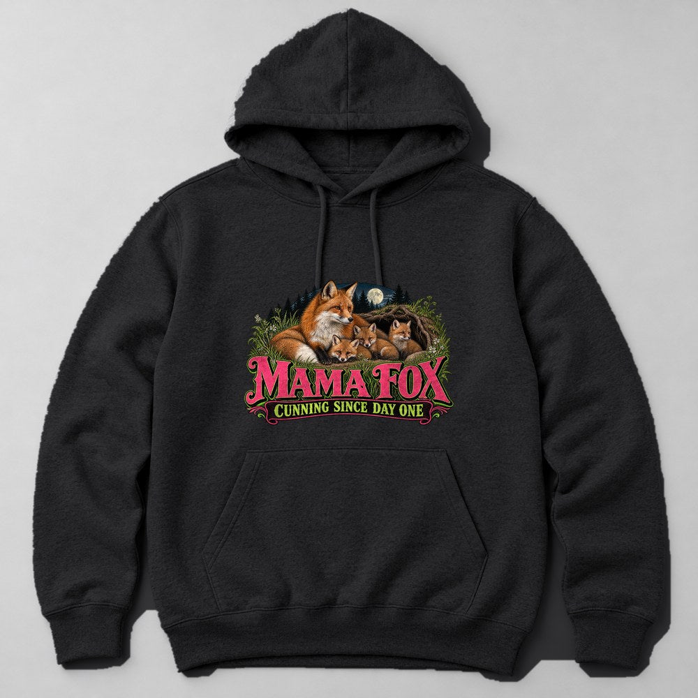 Mama Fox Cunning Since Day One Hoodie in Black