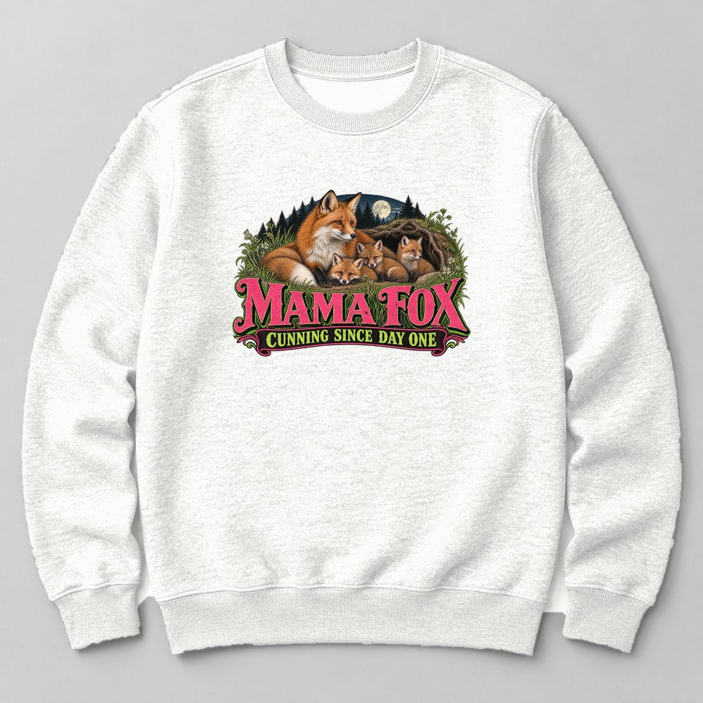 Mama Fox Cunning Since Day One Sweatshirt in White