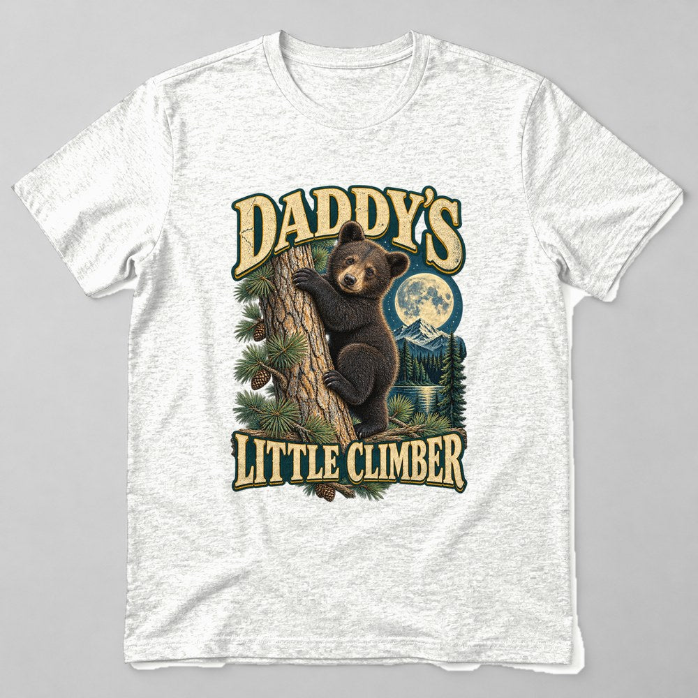 Daddy's Little Climber T-Shirt in White