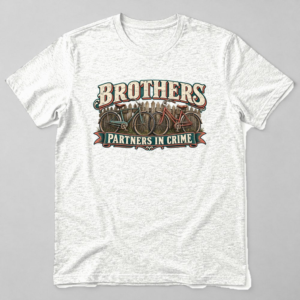 Brothers Partners in Crime T-Shirt in White