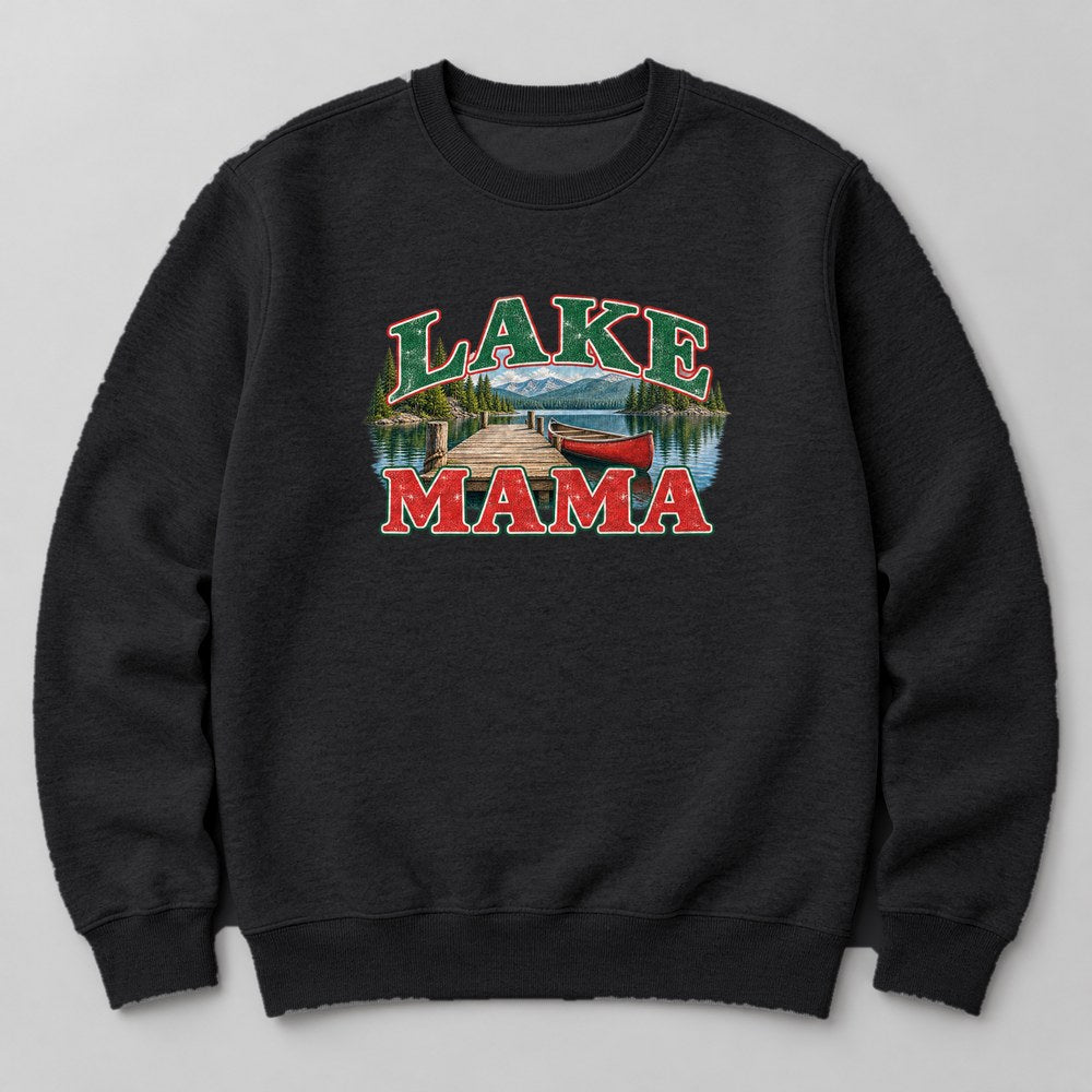 Lake Mama Sweatshirt in Black