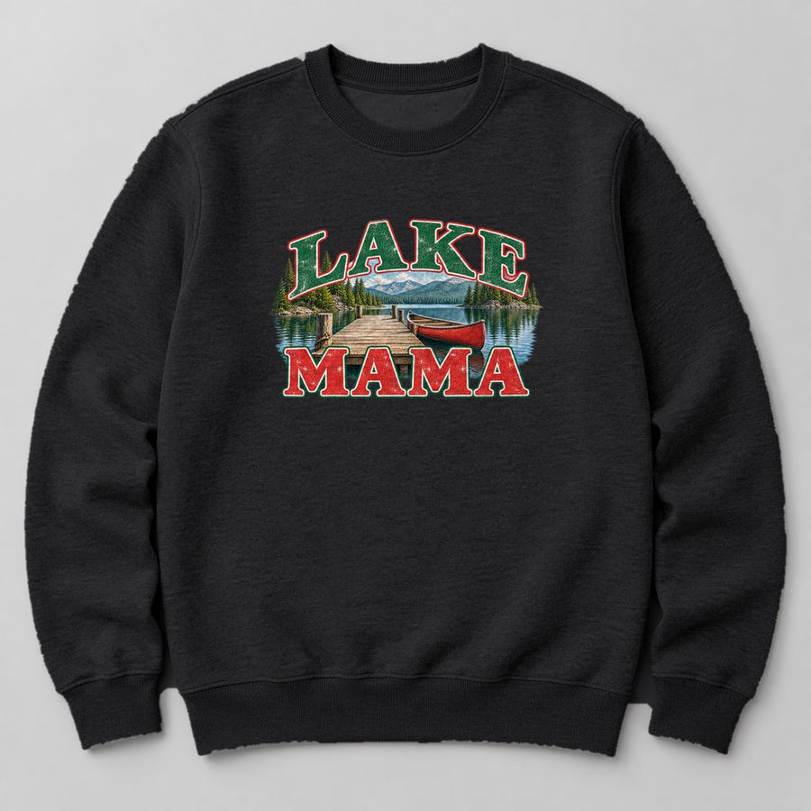 Lake Mama Sweatshirt in Black