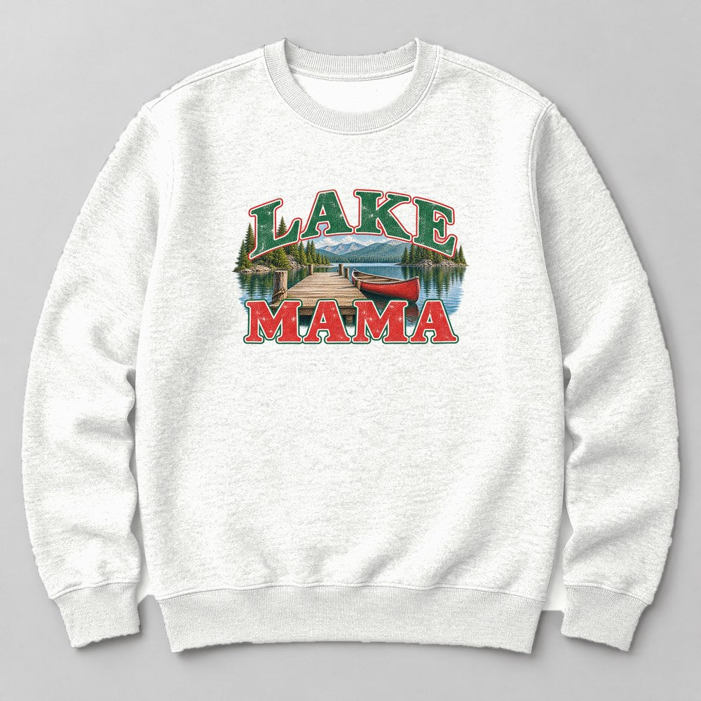 Lake Mama Sweatshirt in White