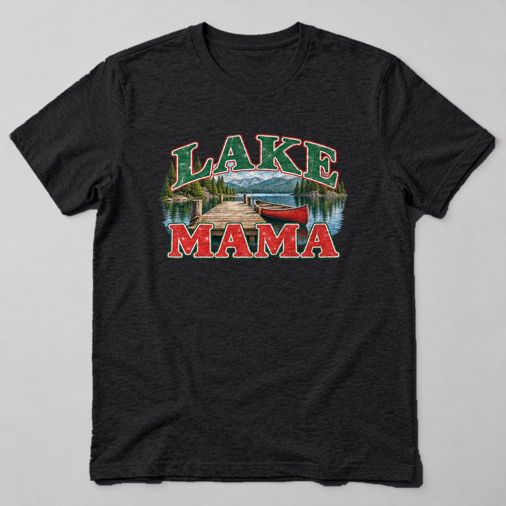 Lake Mama T-Shirt in Black