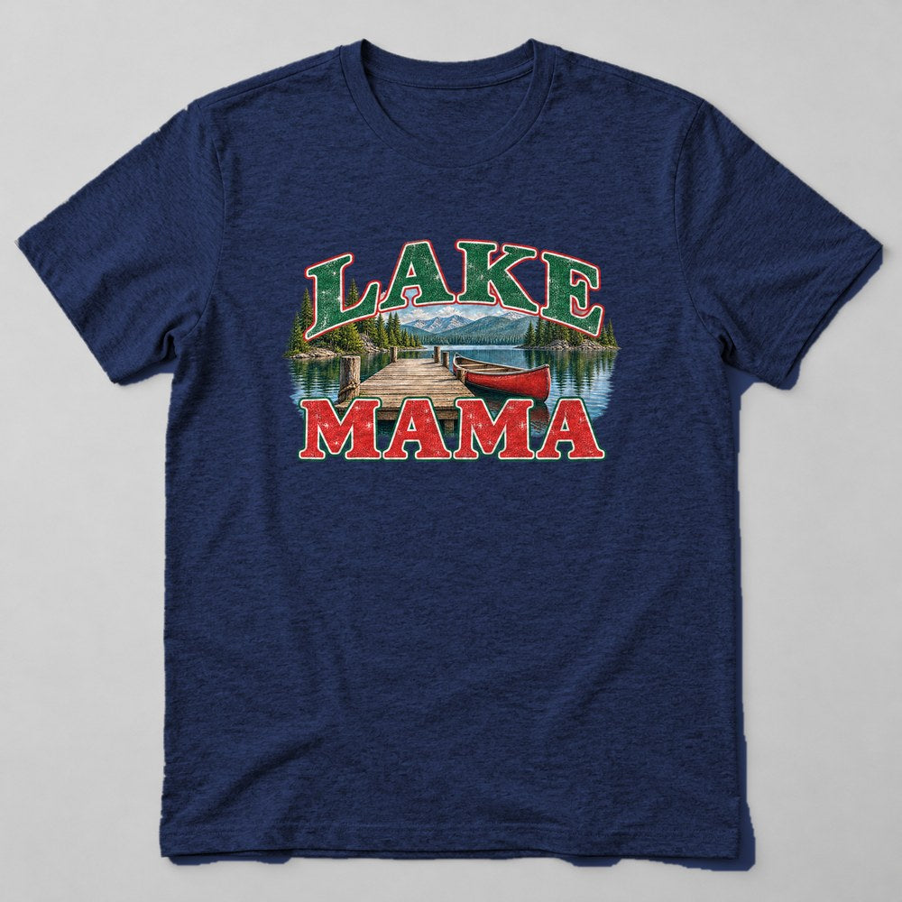 Lake Mama T-Shirt in Navy